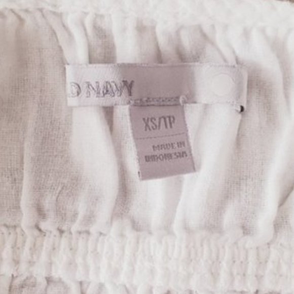 Vintage Y2K White Ruffled Drop Waist Flutter Top - Picture 9 of 11